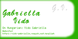 gabriella vido business card